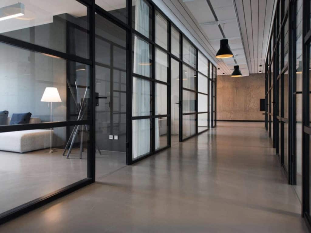 inside a modern looking commercial real estate property